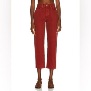 RE/DONE jeans 70'S‎ Stove Pipe in washed brick sustainable 29